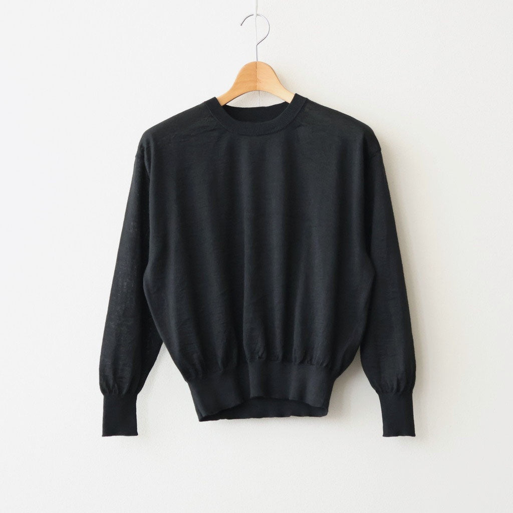 CHOMA CREW NECK #BLACK [BN-26SL-039]