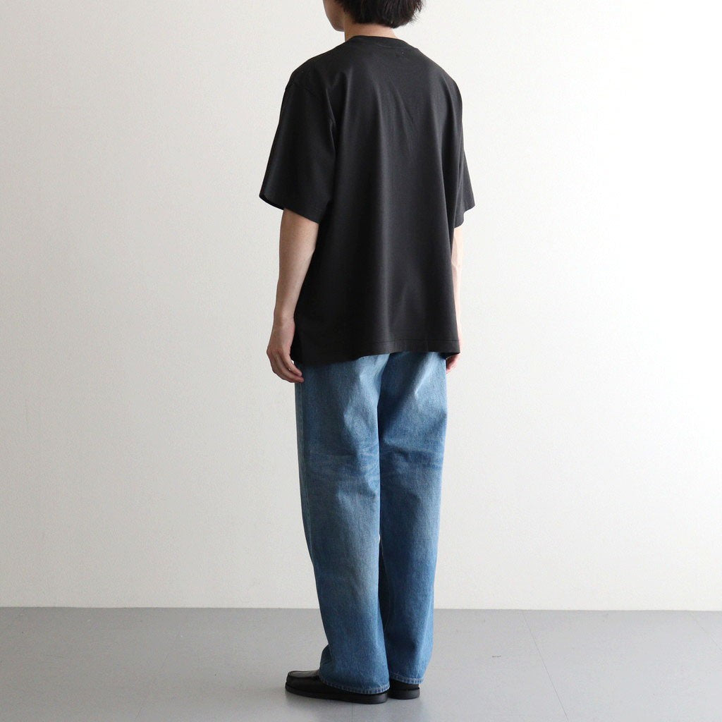 RAREGROOVE Print Tee WIDE #InkBlack×Blue-PT [bROOTS25S34S26B]