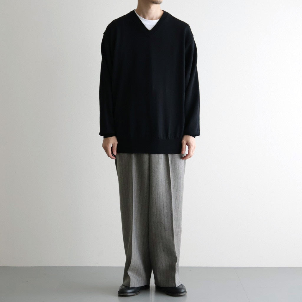 SINGLE PLEAT WIDE TROUSERS #GREIGE [M26C20PT01C]