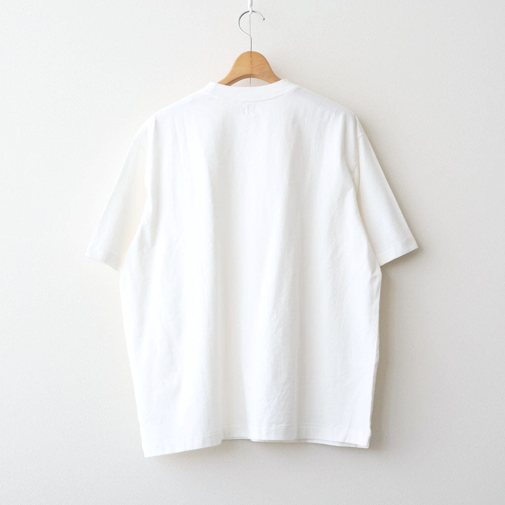 b Patch Tee WIDE #White×Red [bROOTS25S34S26C]