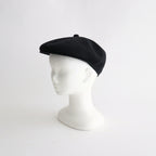 COTTON LINEN HUNTHING CAP - GENTLEMAN #BLACK [V01015]
