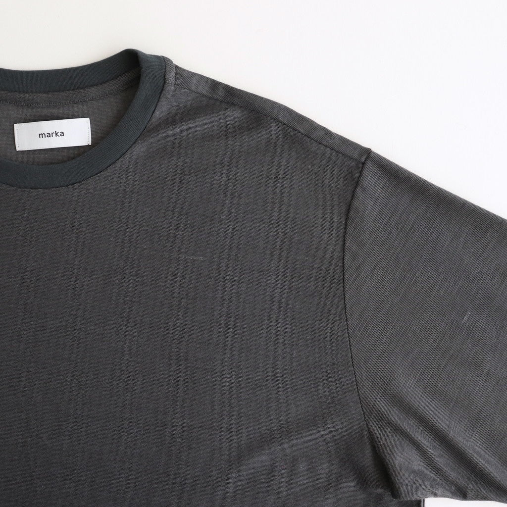 CREW NECK TEE #M.GRAY [M25B02CS01B]