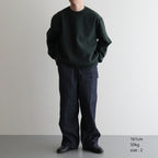 Thin-Sweat Crew-Neck P/O #DarkGreen [bROOTS25S22]