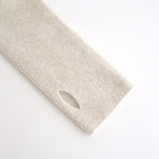 CASHMERE FOX FINGERHOLE BOAT NECK #IVORY [BN-25FL-041]