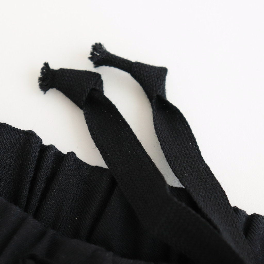 COCOON WIDE EASY PANTS #CHAMBRAY BLACK [M25C12PT03C]