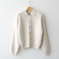 羊绒狐狸图案POLO衫开衫 #象牙白 [BN-25FL-044]