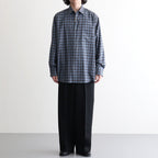 COMFORT FIT SHIRT #BLUE CHECK [A26C17SH02C]