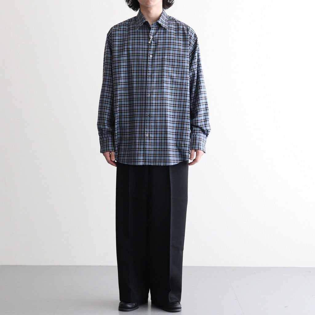 COMFORT FIT SHIRT #BLUE CHECK [A26C17SH02C]