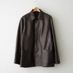 Steer Leather Coverall #DarkBrown [BHS25F002F26]