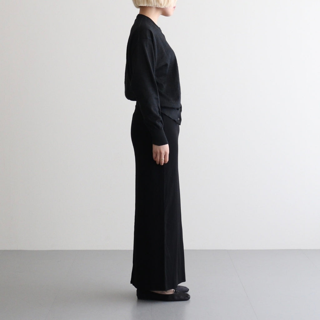 CHOMA CREW NECK CARDIGAN #BLACK [BN-26SL-040]
