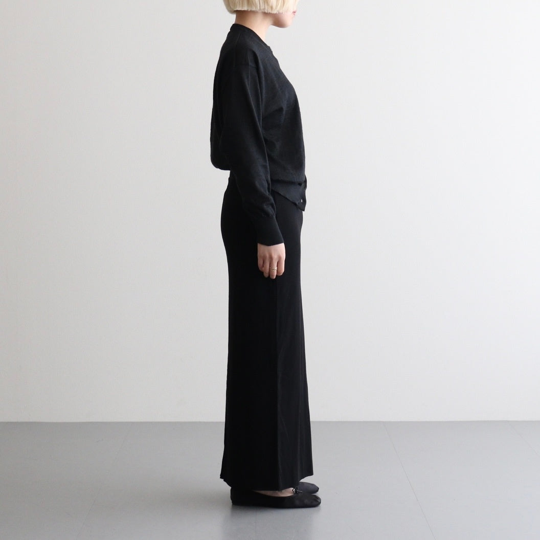 CHOMA CREW NECK CARDIGAN #BLACK [BN-26SL-040]