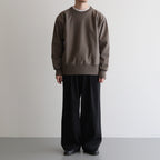 TRIPLE PLEATED EASY TROUSERS #BLACK [A25A05PT03C]