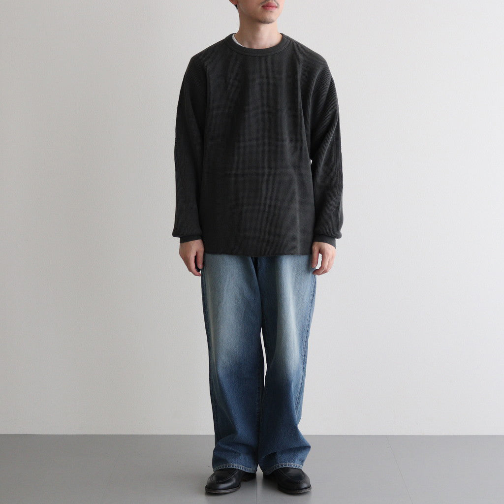 HEAVY WAFFLE TOP #GRAPHITE [PMAS-CL03]