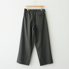 TRIPLE PLEATED EASY TROUSERS #DARK OLIVE [A25A05PT03C]
