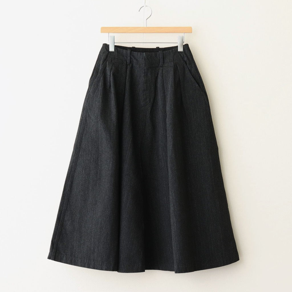 Denim Skirt #Black [S25FE070]