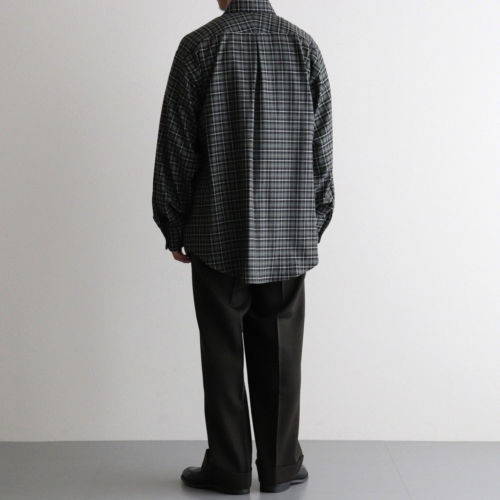 DOUBLE PLEATED SEMI EASY TROUSERS #D.OLIVE [A26C15PT01C]