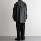 DOUBLE PLEATED SEMI EASY TROUSERS #D.OLIVE [A26C15PT01C]