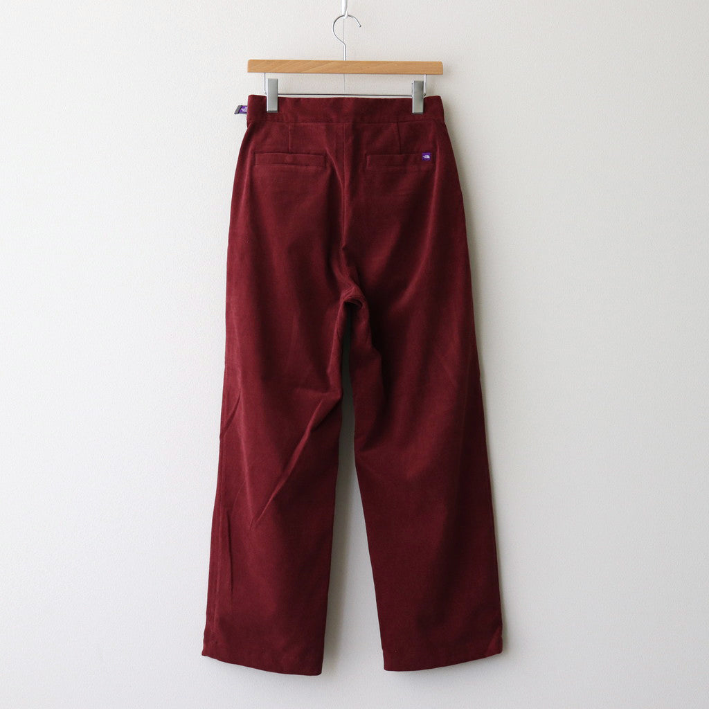 Corduroy Field Tuck Pants #Burgundy [N24FC025]