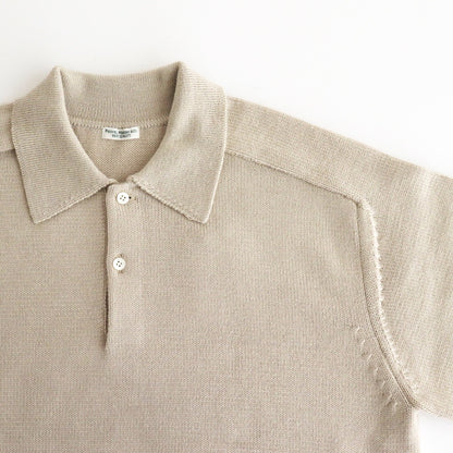 KNIT POLO #ECRU [PMAS-KN04]