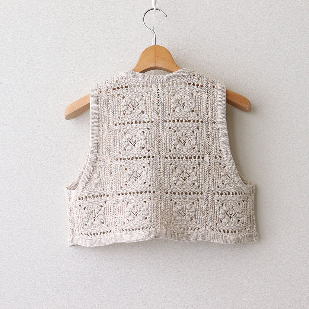 GRASSY RACE PETIT VEST #NATURAL [BN-25SL-029]