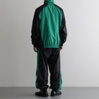 PANEL COLOR TRACK PANTS #BLACK/GRN [DNS26P02]