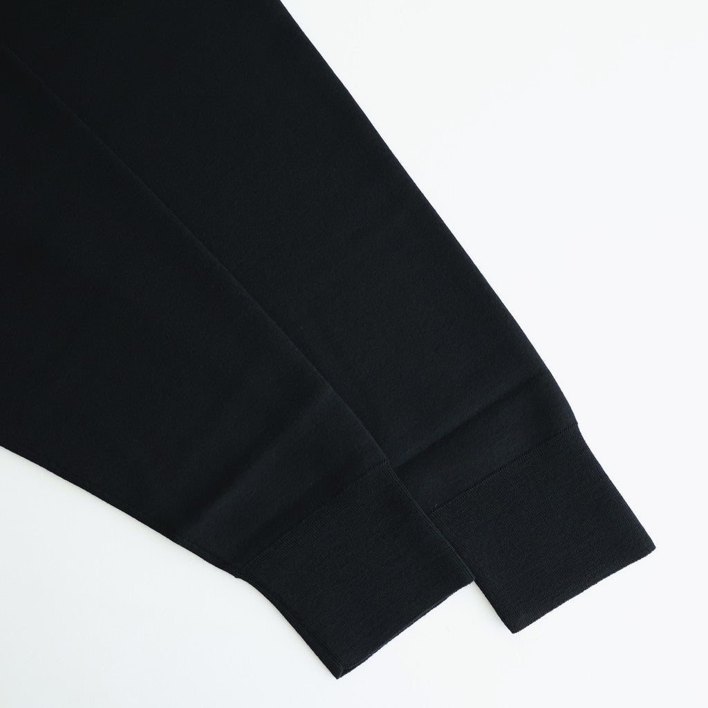 32G SMOOTH WOOL CLASSIC CREW NECK #BLACK [BN-25FM-020]