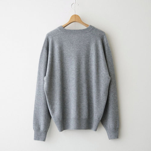 CASHMERE B VNECK MENS #GRAY [26W-BIS-KN41M]