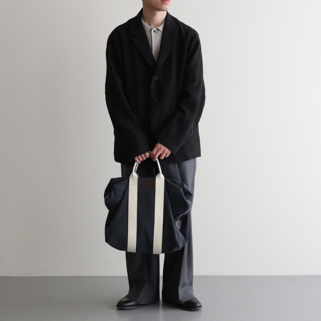 DUCK CLOTH BOSTON BAG #FADE NAVY [PMAT-AC02]