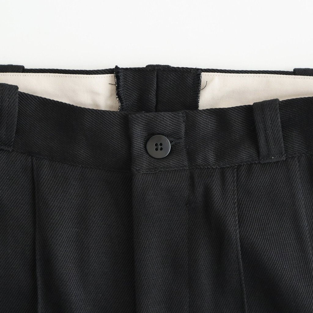 FRONT TUCK ARMY TROUSER #ONYX [261OJ-PT09]