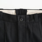 FRONT TUCK ARMY TROUSER #ONYX [261OJ-PT09]