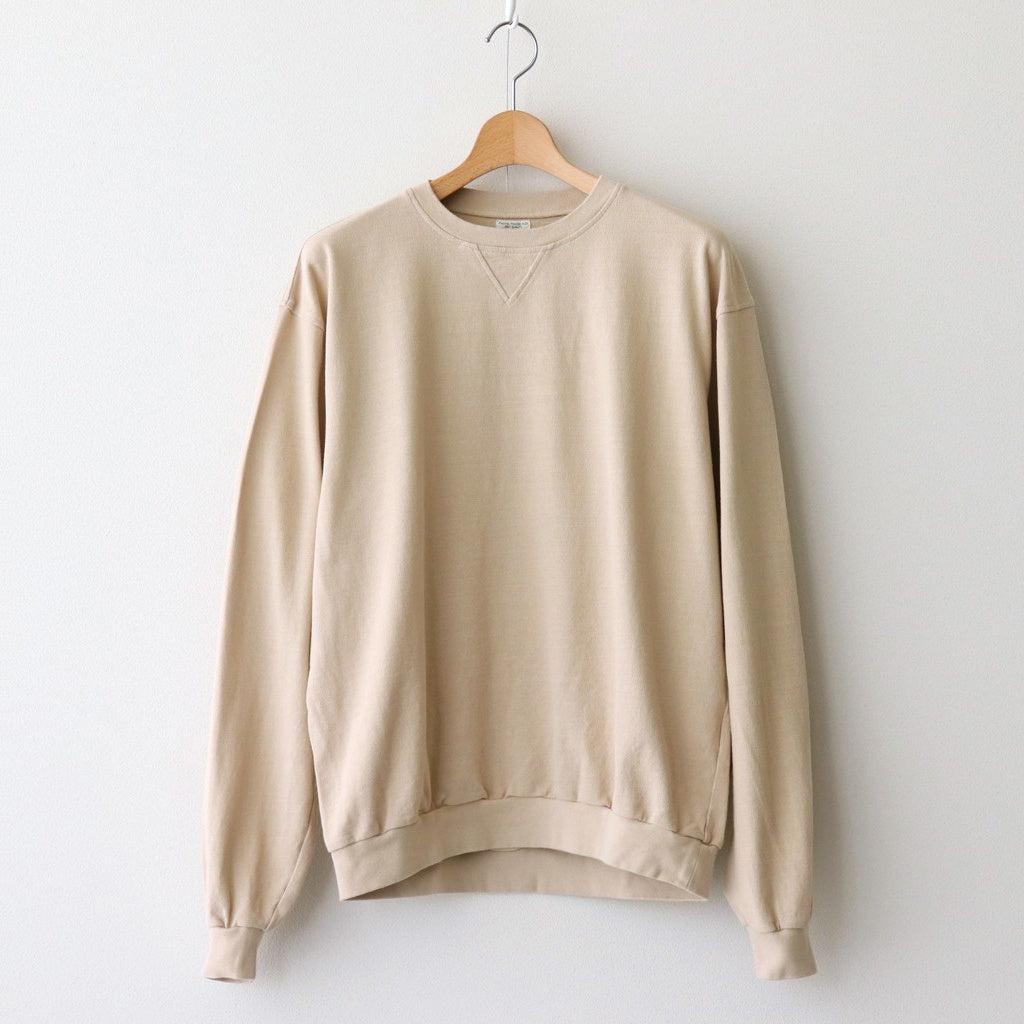 SEED STITCH LONG SLEEVE TOP #SAND BEIGE [PMAT-CL03]