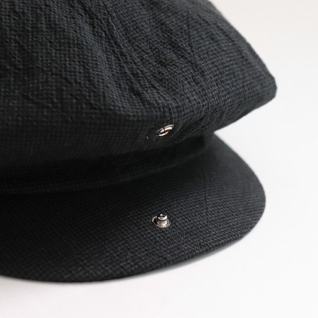 LINEN HOUNDSTOOTH CASQUETTE-OLDBOY #GREEN [Y01002]