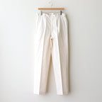FRONT TUCK ARMY TROUSER #IVORY [251OJ-PT08]