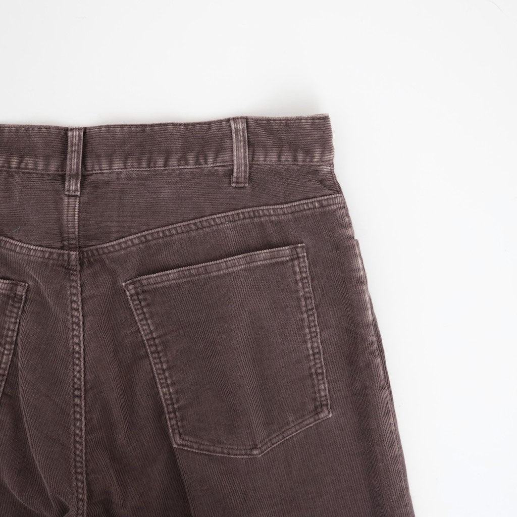 SULFUR-DYED BLEACHED CORDUROY PANTS #050 FADED BROWN [17062 40044]