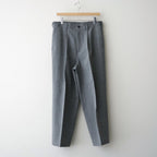 TWEED WOOL ONE TUCK TROUSERS #GRAY [BN-26FM-023]