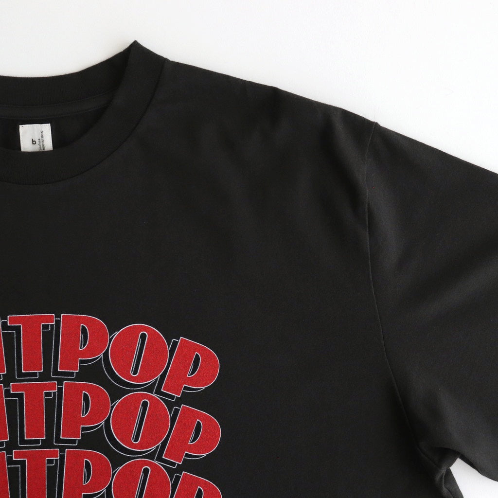 BRITPOP Print Tee WIDE #InkBlack×Red-PT [bROOTS25S34A]