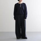 羊绒亨利领衫 - Diffusion 独家款 #海军蓝×浅灰色 [NEP-AW2520B]