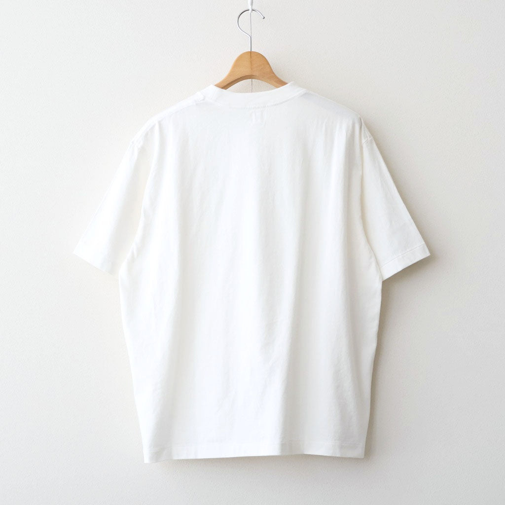 b Patch Tee WIDE #White×Charcoal [bROOTS25S34S26C]