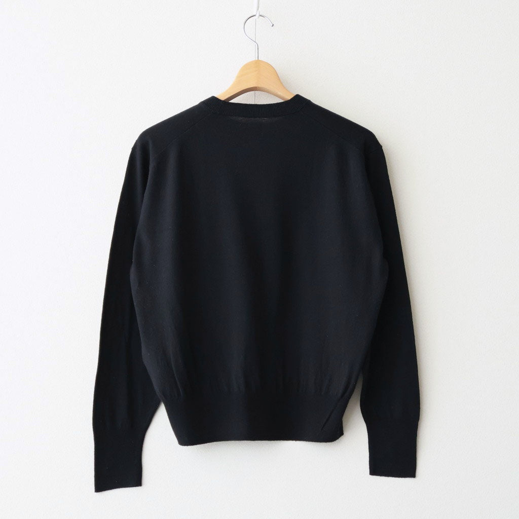 REVIVAL SOFT SILK CREW NECK #BLACK [BN-26SL-033]