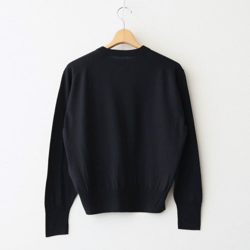 REVIVAL SOFT SILK CREW NECK #BLACK [BN-26SL-033]