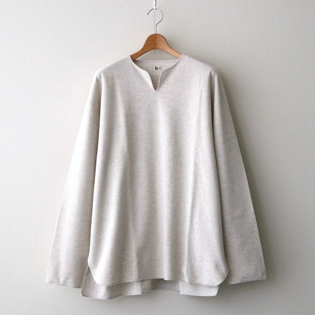 Rough&Smooth Thermal Over-neck L/S #HeatherOatmeal [bROOTS24F30F26]