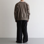 TRIPLE PLEATED EASY TROUSERS #BLACK [A25A05PT03C]