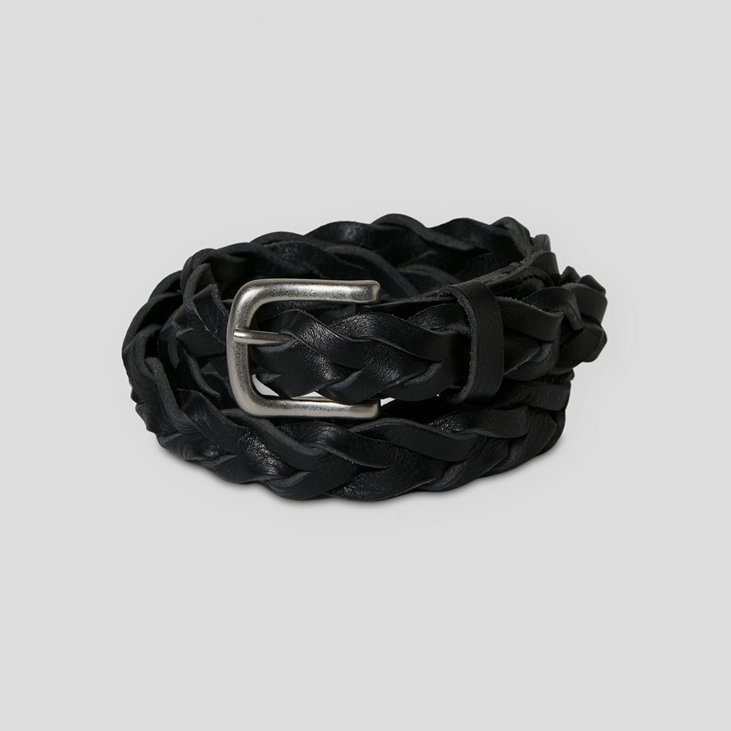 LEATHER MESH BELT #BLACK [PMAR-AC09]