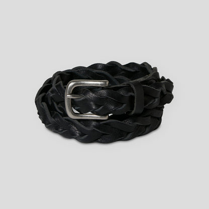 LEATHER MESH BELT #BLACK [PMAR-AC09]