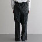 ORGANIC WOOL 2/80 TROPICAL CLASSIC FIT EASY PANTS #OLIVE [A24A-14PT01C]