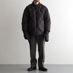 HIGH-COUNT SILK MITTEN PUFF JACKET #WHISKY [252OJ-JK13]