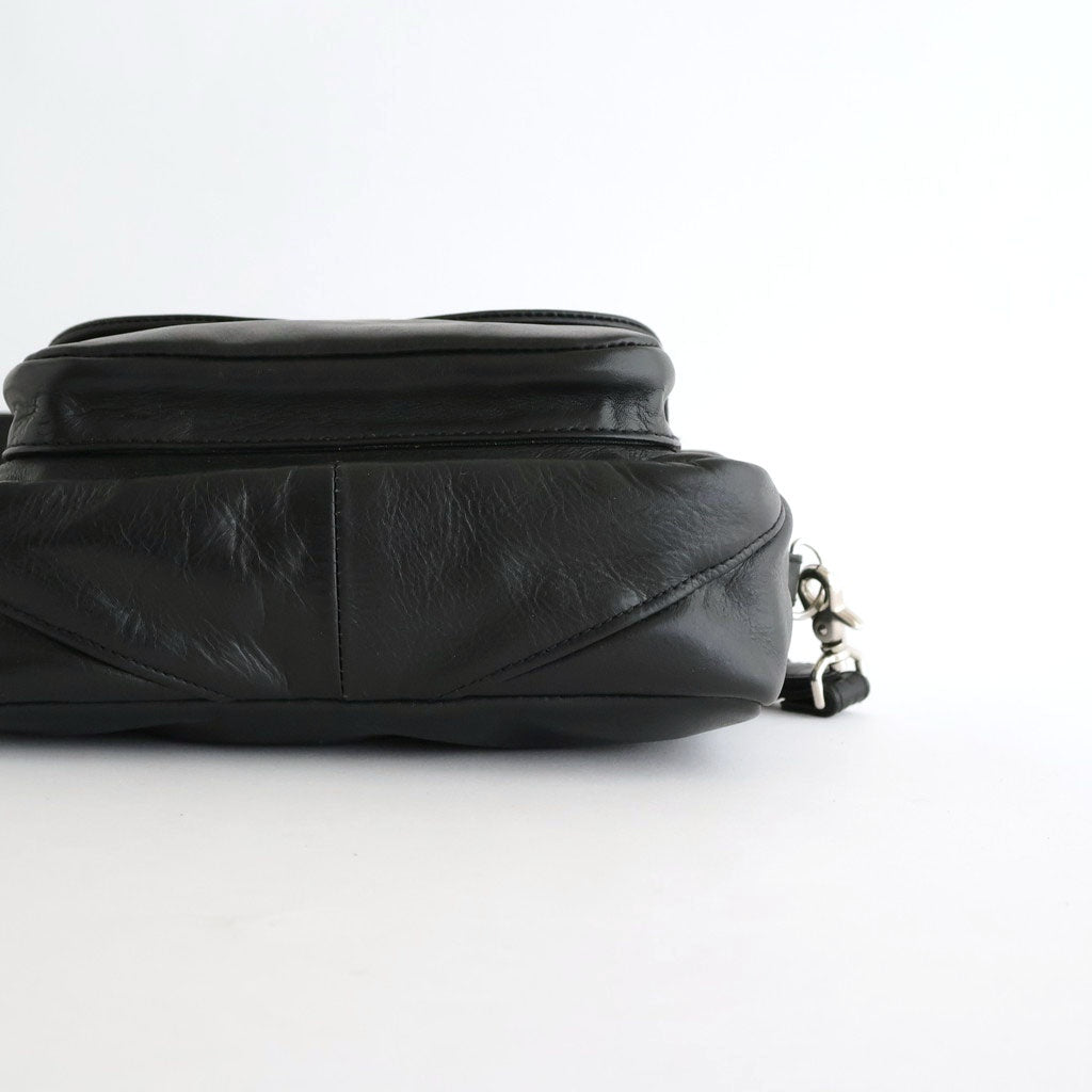 SQUARE SHOULDER BAG #BLACK [BG-45-COW-5]
