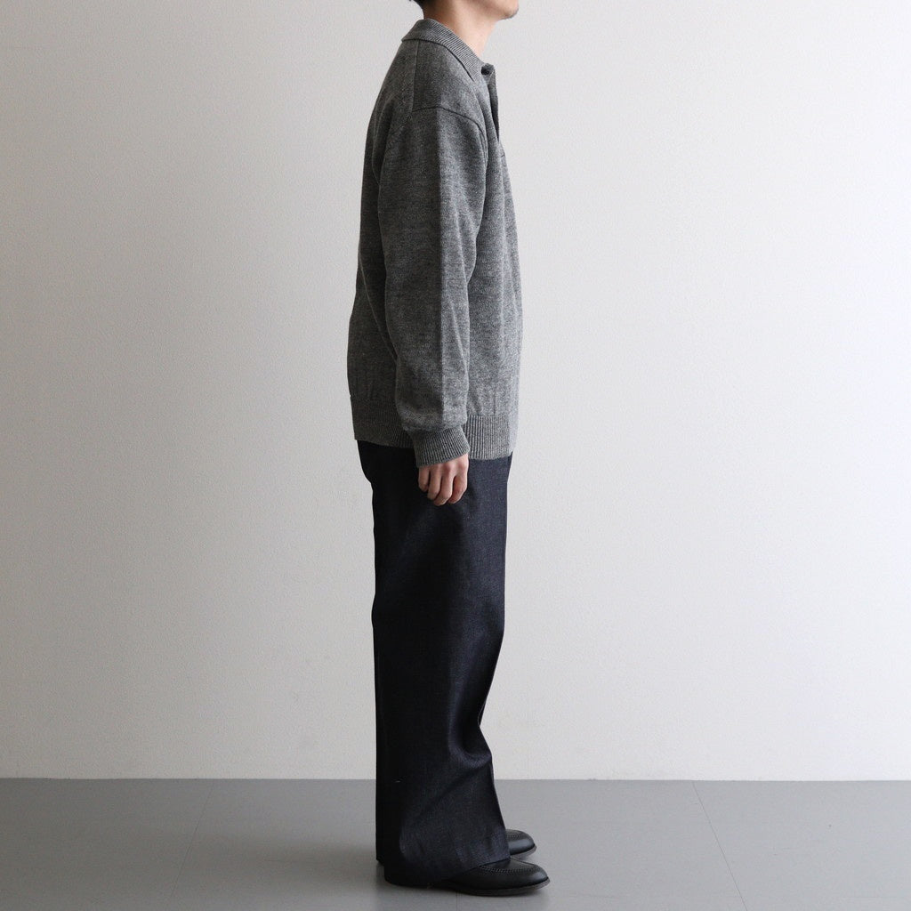 SOLIS COTTON TROUSERS - RIGID DENIM #INDIGO [HV501001]