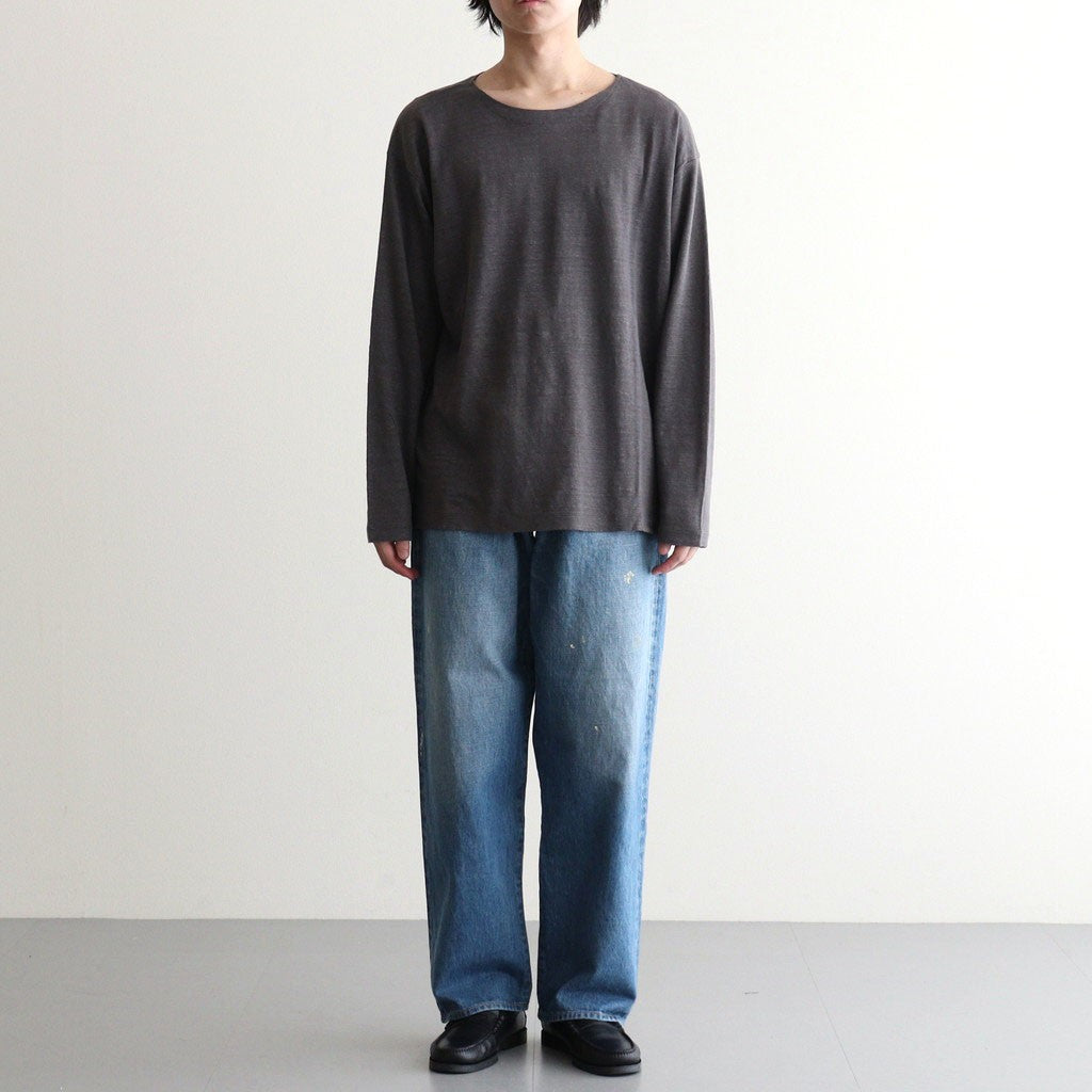 NORMANDY LINEN BASQUE SHIRT #GRAY [BN-26SM-072]