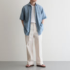 CAMP COLLAR MARINE SHIRTS #INDIGO [251OJ-SH11]